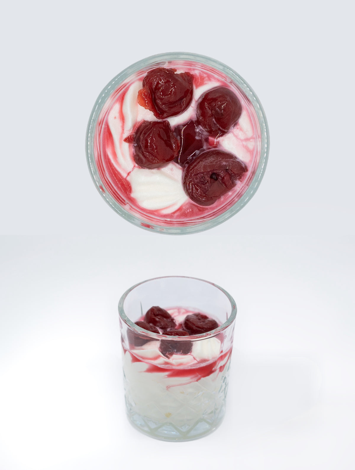 Mascarpone with alcoholic cherries